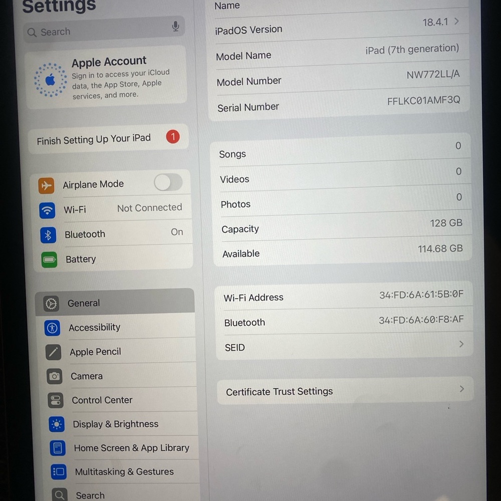 Apple iPad 7th Gen 128GB